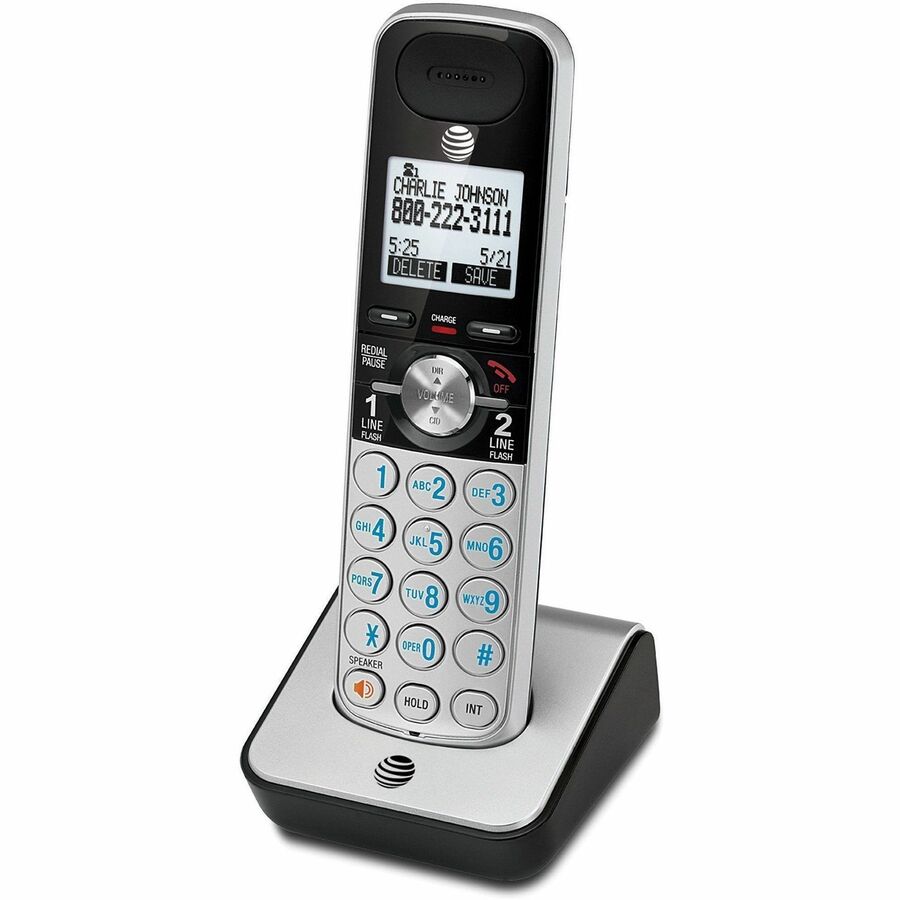 AT&T Accessory Handset with Caller ID/Call Waiting - Silver, Black