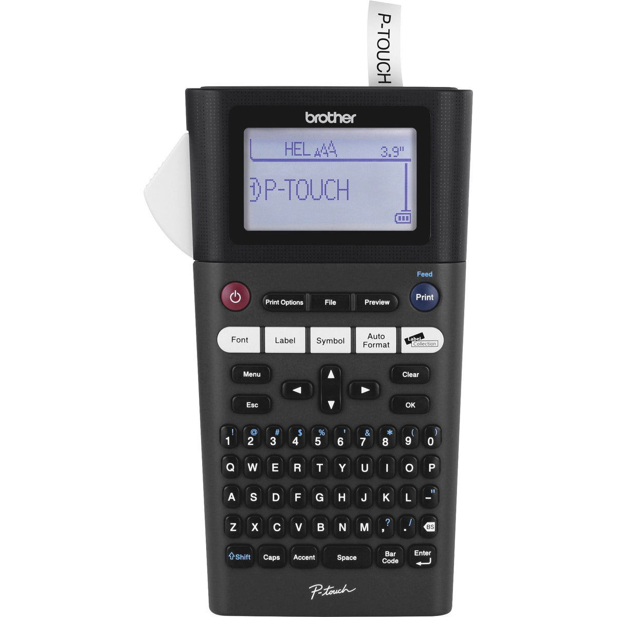 P-touch PT-H300 Intuitive Handheld Labeler - Thermal Transfer - 0.79 in/s Mono - 180 dpi - Label, Tape - 1 Each