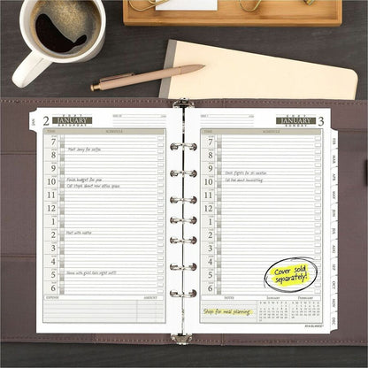 At-A-Glance Daily Planner One Page Per Day Refill, Loose-Leaf, Desk Size - Julian Dates - Daily - 12 Month - January 202