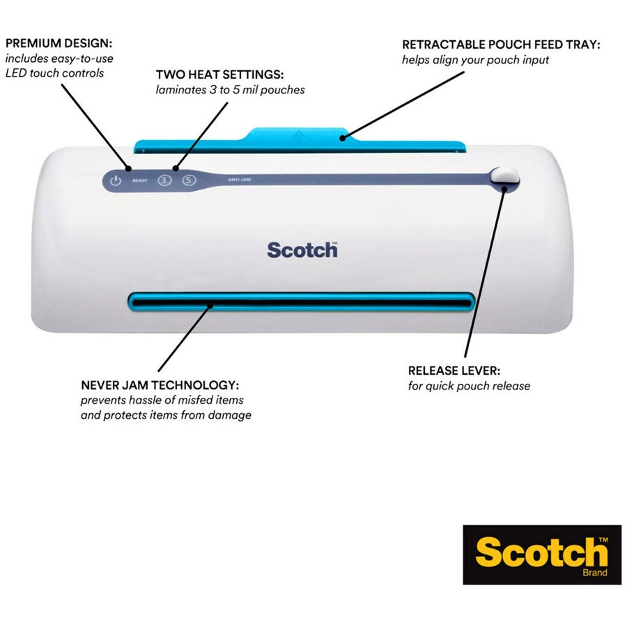 Scotch Pro TL906 Thermal Laminator - 5 mil Lamination Thickness - 9" - 4" Height x 15.7" Width x 4" Depth