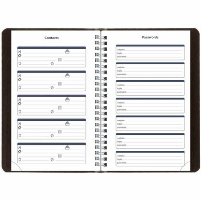 Blueline Weekly Academic Planner - Julian Dates - Weekly - July 2026 to July 2027 - 1 Week Double Page Layout - 5" x 8" 