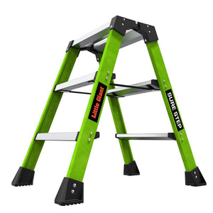 Little Giant Sure Step 25.98 in. H X 11.8 in. W X 8 in. D 375 lb. cap. 3 step Resin Step Stool 910-00001