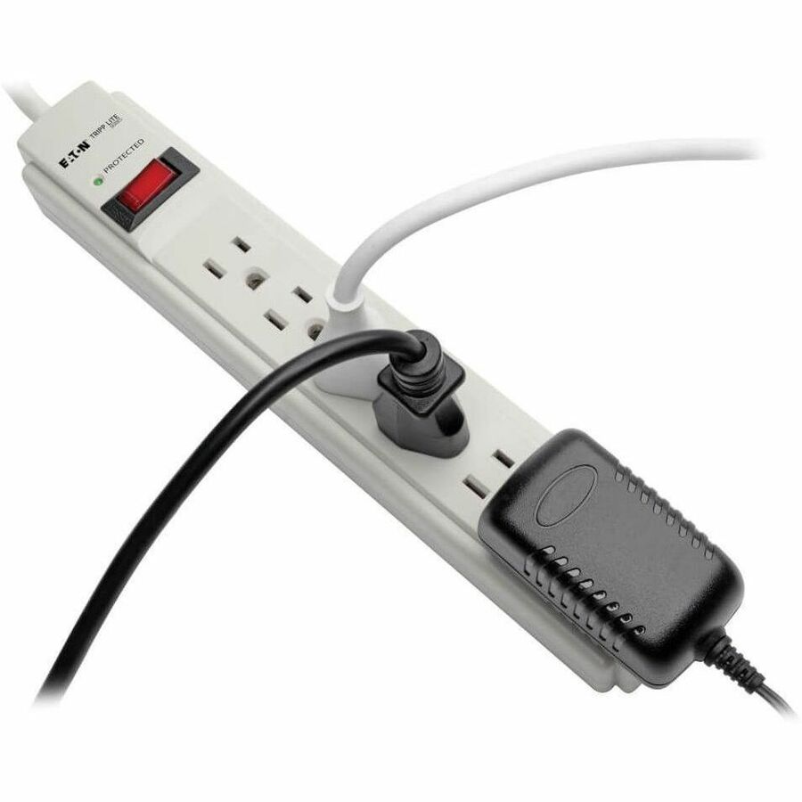 Tripp Lite series 6-Outlets, 8-Ft Cord, 990 Joule Strip, Flat Plug - Protect It! Surge Suppressor - NEMA 5-15P - 6 x NEM