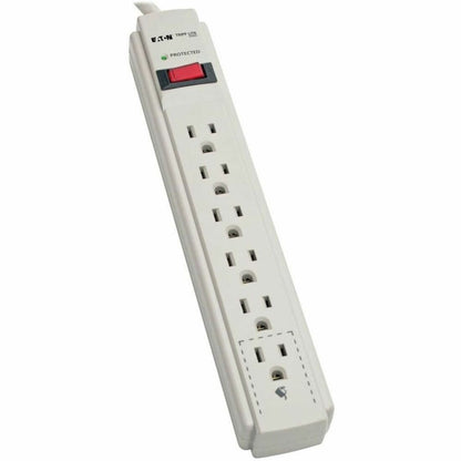 Tripp Lite series 6-Outlets, 8-Ft Cord, 990 Joule Strip, Flat Plug - Protect It! Surge Suppressor - NEMA 5-15P - 6 x NEM