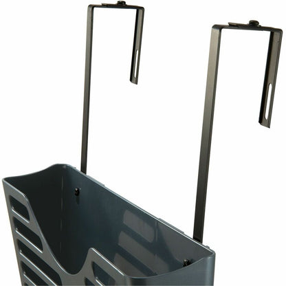 Lorell Partition Hangers - 7" Size - Metal - Black - 1 Pair
