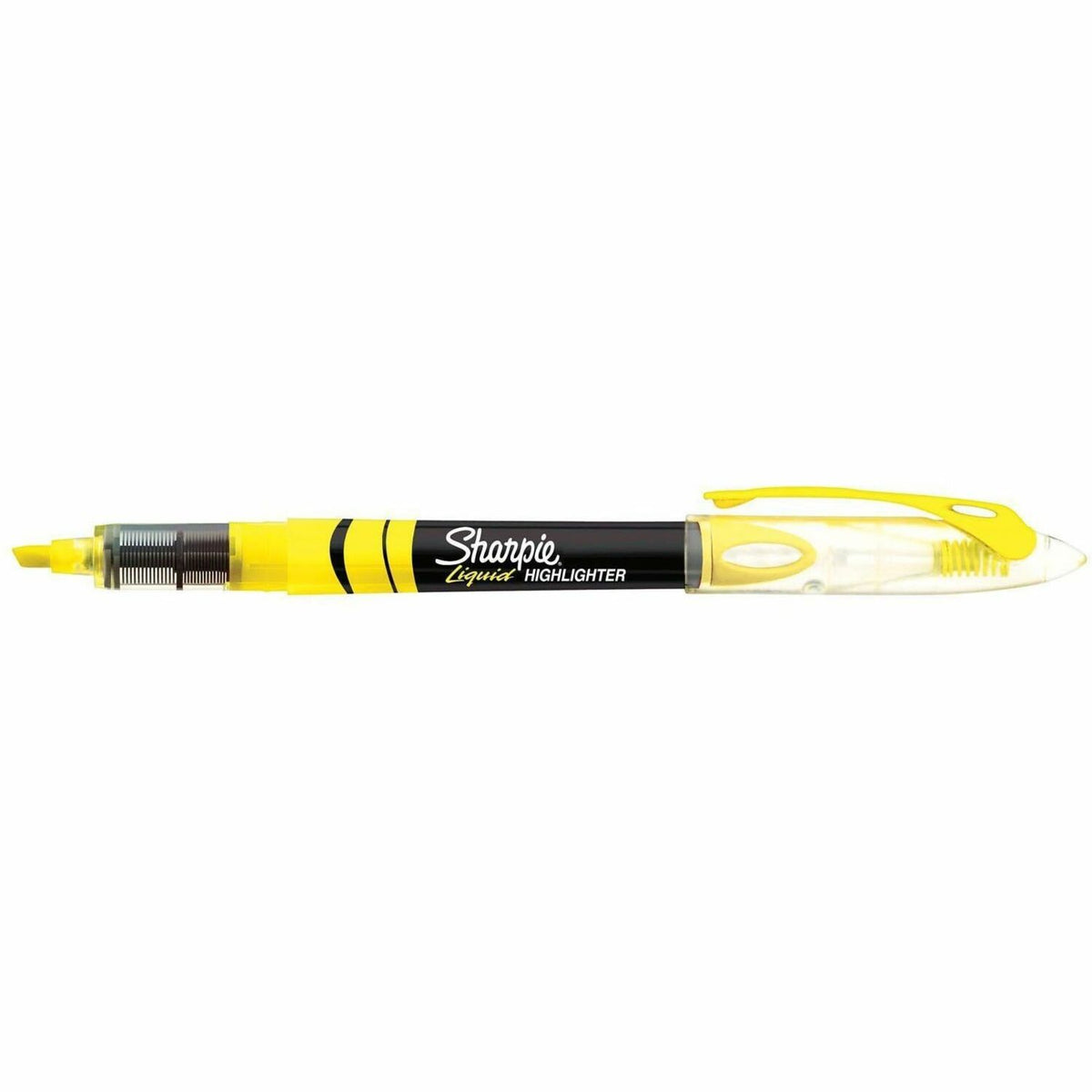 Sharpie Accent Highlighter - Liquid Pen - Yellow Ink - Pigment-based - 12 / Dozen