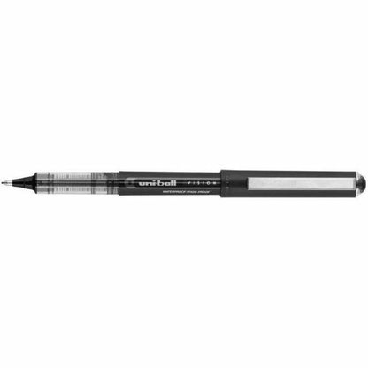 uniball™ Vision Rollerball Pens - 0.7 mm Pen Point - Black Ink - Pigment-based - 12 / Dozen