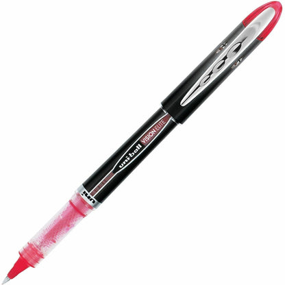 uniball™ Vision Elite Rollerball Pen - 0.5 mm Micro Pen Point - Red Ink - Pigment-based - 1 Each