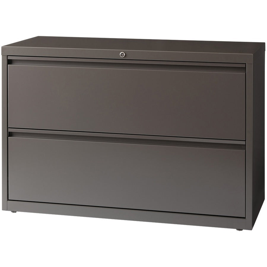 Lorell Fortress Series Lateral File - 42" Width x 18.6" Depth x 28" Height - 1 x Shelf(ves) - 2 x Drawer(s) for File - L