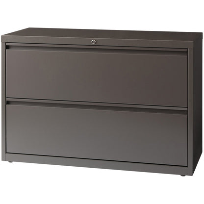 Lorell Fortress Series Lateral File - 42" Width x 18.6" Depth x 28" Height - 1 x Shelf(ves) - 2 x Drawer(s) for File - L