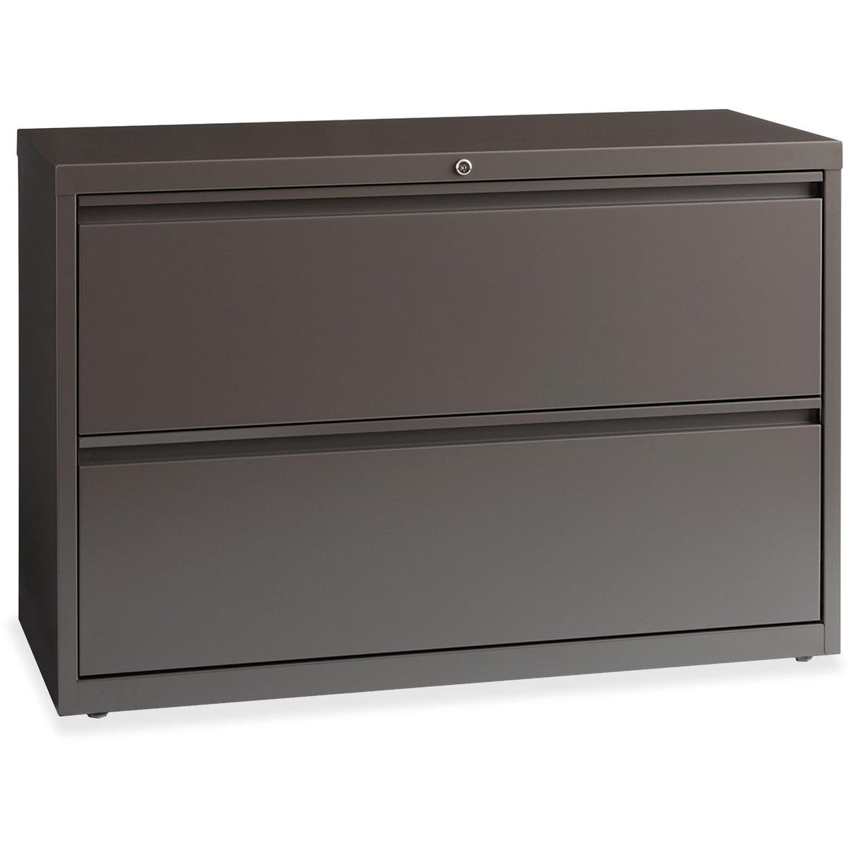 Lorell Fortress Series Lateral File - 42" Width x 18.6" Depth x 28" Height - 1 x Shelf(ves) - 2 x Drawer(s) for File - L