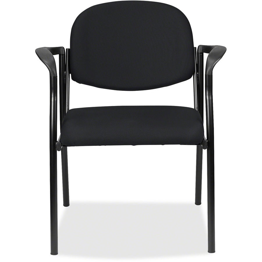 Eurotech Dakota Guest Chair With Arms - Ebony Seat Color - Fabric Seat Material - Ebony Back Color - Fabric Back Materia