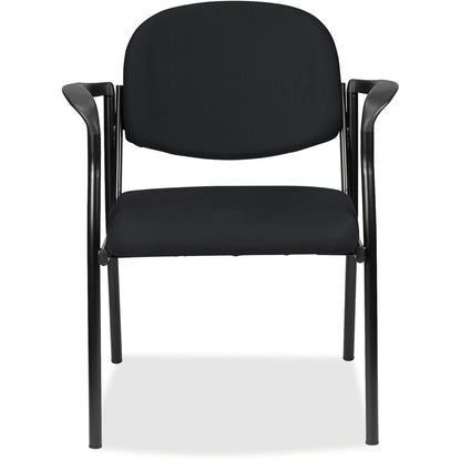 Eurotech Dakota Guest Chair With Arms - Ebony Seat Color - Fabric Seat Material - Ebony Back Color - Fabric Back Materia