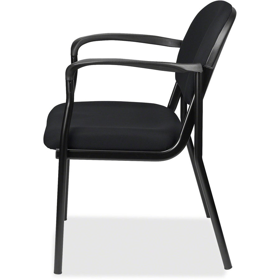 Eurotech Dakota Guest Chair With Arms - Ebony Seat Color - Fabric Seat Material - Ebony Back Color - Fabric Back Materia