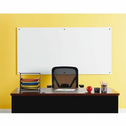 Lorell Dry-Erase Glass Board - 72" (6 ft) Width x 36" (3 ft) Height - Frost Glass Surface - Rectangle - Stain Resistant,