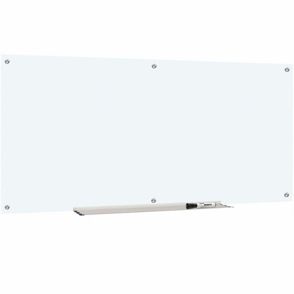 Lorell Dry-Erase Glass Board - 72" (6 ft) Width x 36" (3 ft) Height - Frost Glass Surface - Rectangle - Stain Resistant,