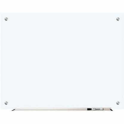 Lorell Dry-Erase Glass Board - 48" (4 ft) Width x 36" (3 ft) Height - Frost Glass Surface - Rectangle - Stain Resistant,