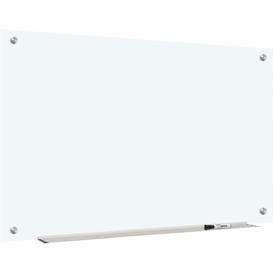 Lorell Dry-Erase Glass Board - 48" (4 ft) Width x 36" (3 ft) Height - Frost Glass Surface - Rectangle - Stain Resistant,