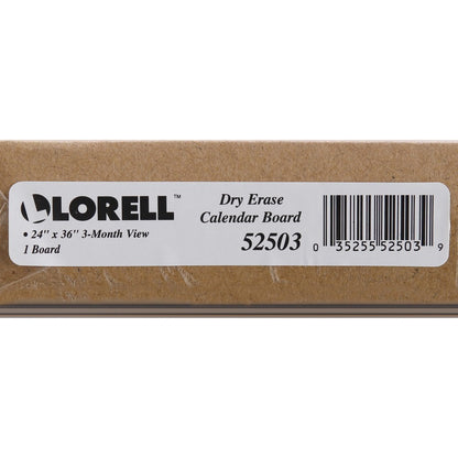 Lorell Magnetic Dry-Erase Calendar Board - 36" (3 ft) Width x 24" (2 ft) Height - Frost Surface - Rectangle - Magnetic -