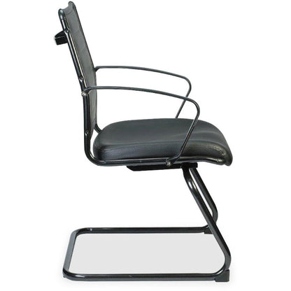 Eurotech europa LE333TNM Guest Chair - Black Seat Color - Leather Seat Material - Black Back Color - Leather Back Materi