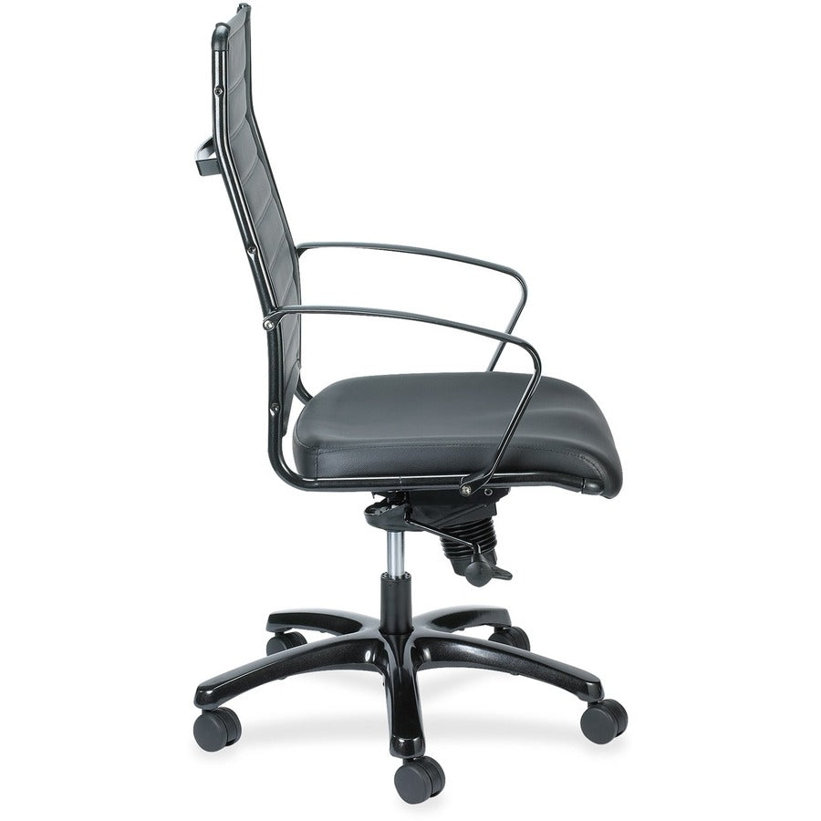 Eurotech Europa Titanium Frame Executive Chair - Black Seat Color - Leather Seat Material - Black Back Color - Leather B
