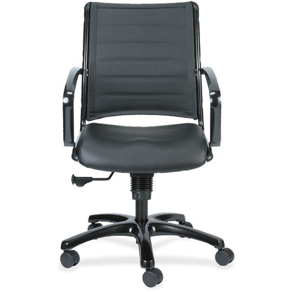 Eurotech Europa Titanium Frame Executive Chair - Black Seat Color - Leather Seat Material - Black Back Color - Leather B