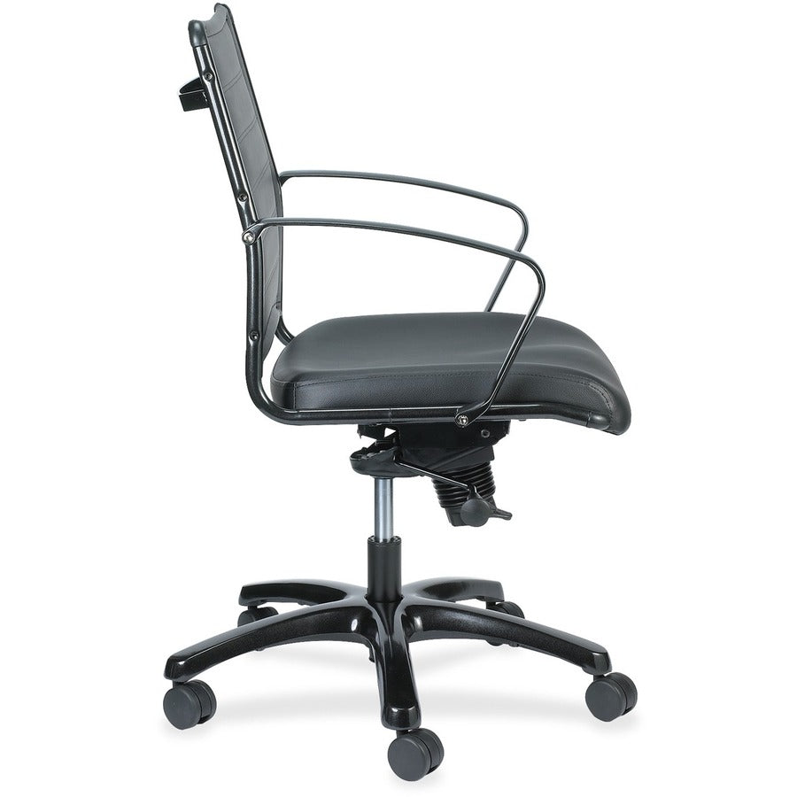 Eurotech Europa Titanium Frame Executive Chair - Black Seat Color - Leather Seat Material - Black Back Color - Leather B