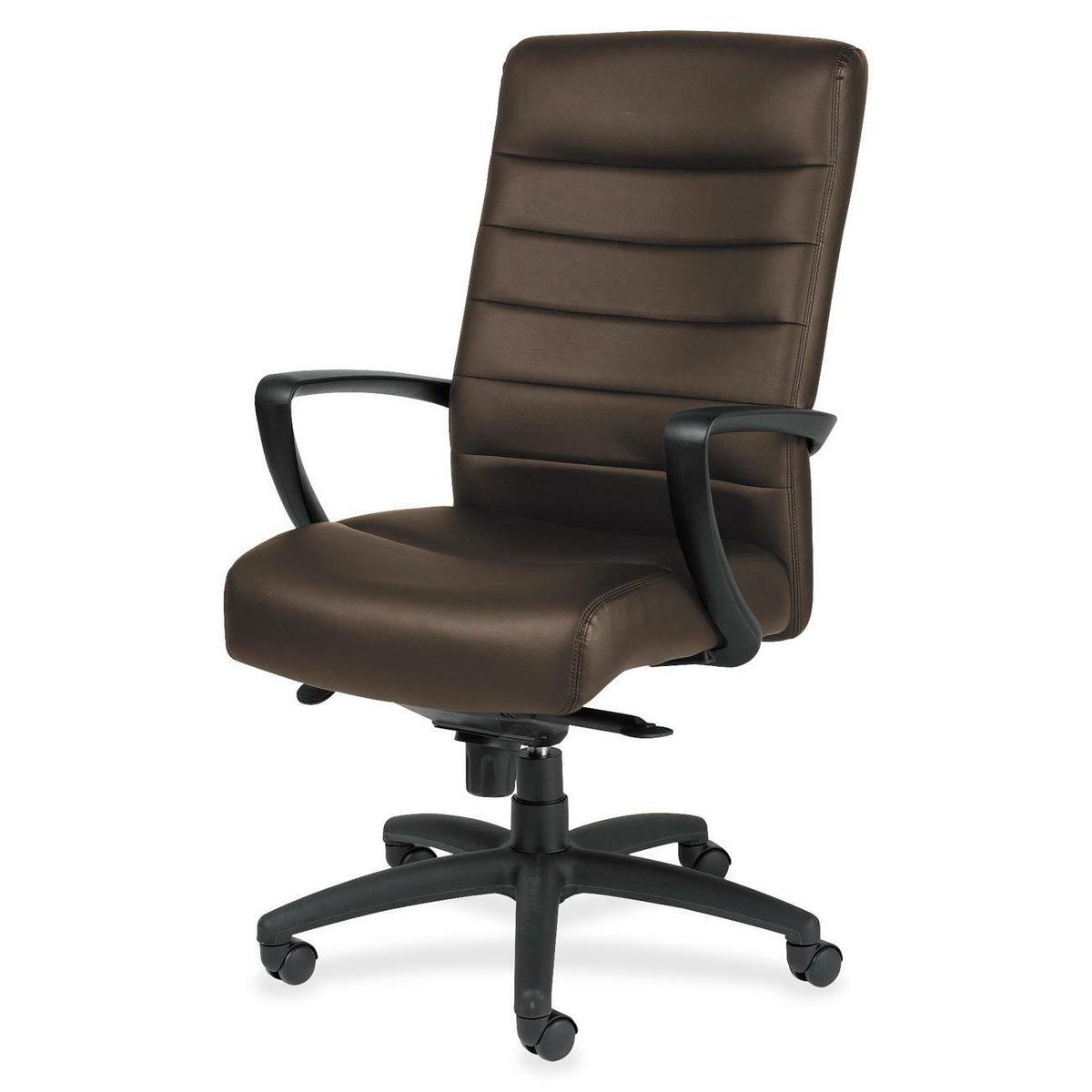 Eurotech Manchester High Back Executive Chair - Brown Seat Color - Leather Seat Material - Brown Back Color - Leather Ba