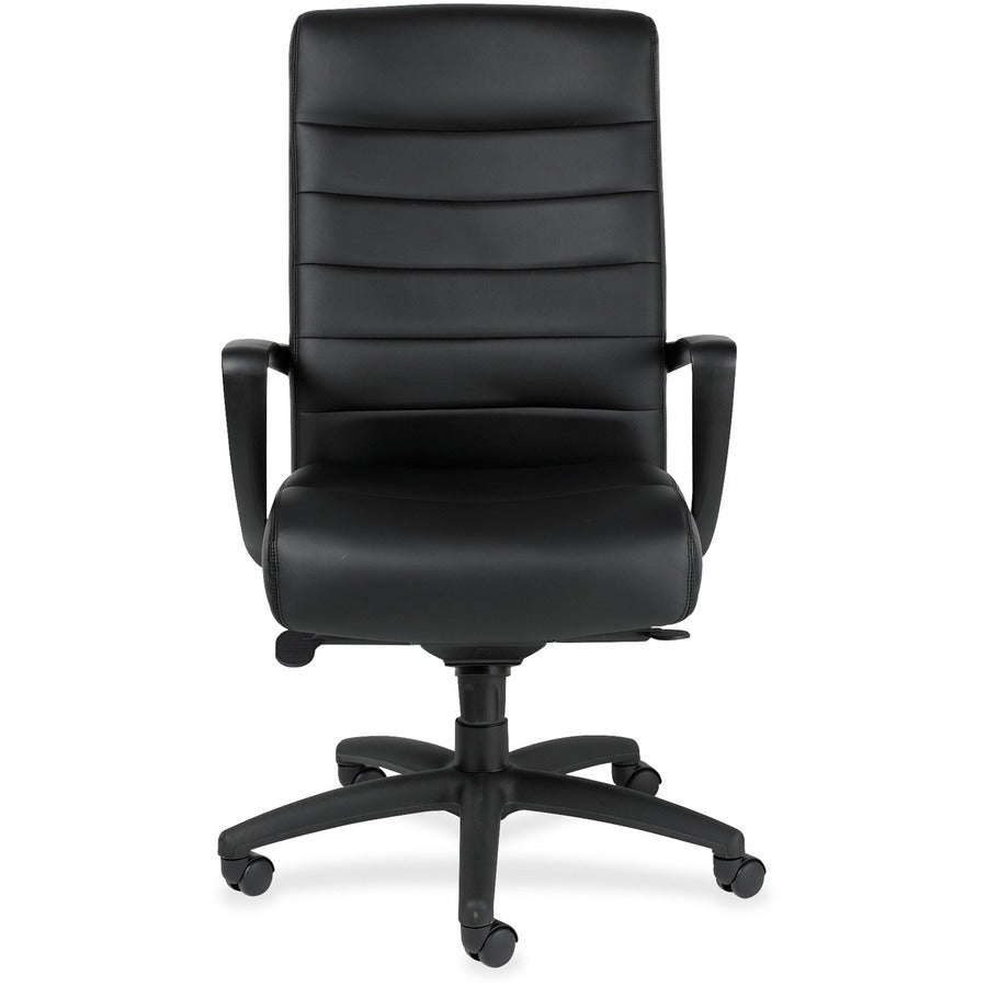 Eurotech Manchester High Back Executive Chair - Black Seat Color - Leather Seat Material - Black Back Color - Leather Ba