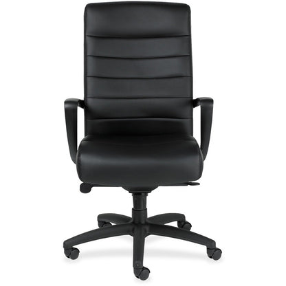 Eurotech Manchester High Back Executive Chair - Black Seat Color - Leather Seat Material - Black Back Color - Leather Ba