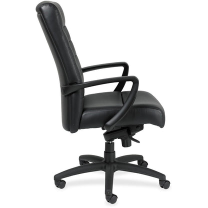Eurotech Manchester High Back Executive Chair - Black Seat Color - Leather Seat Material - Black Back Color - Leather Ba