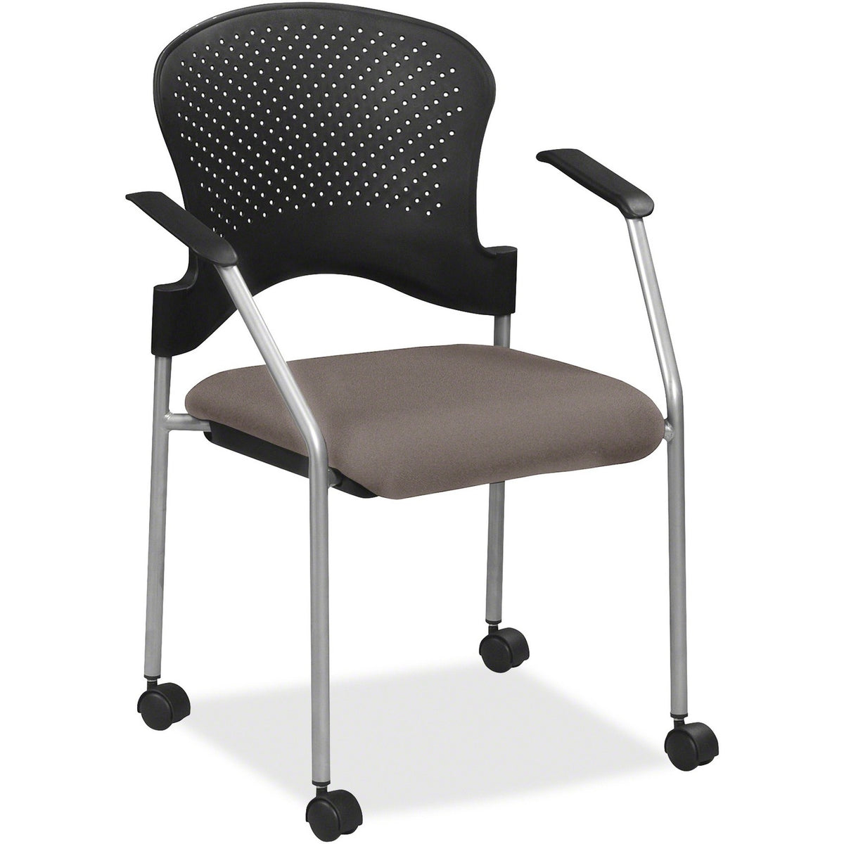 Eurotech Breeze Chair with Casters - Gray Seat Color - Fabric Seat Material - Gray Back Color - Gray Frame Color - Steel