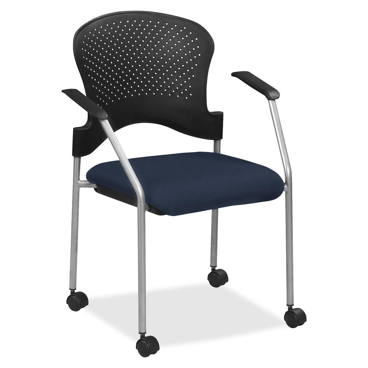 Eurotech breeze FS8270 Stacking Chair - Cadet Seat Color - Fabric Seat Material - Cadet Back Color - Gray Frame Color - 