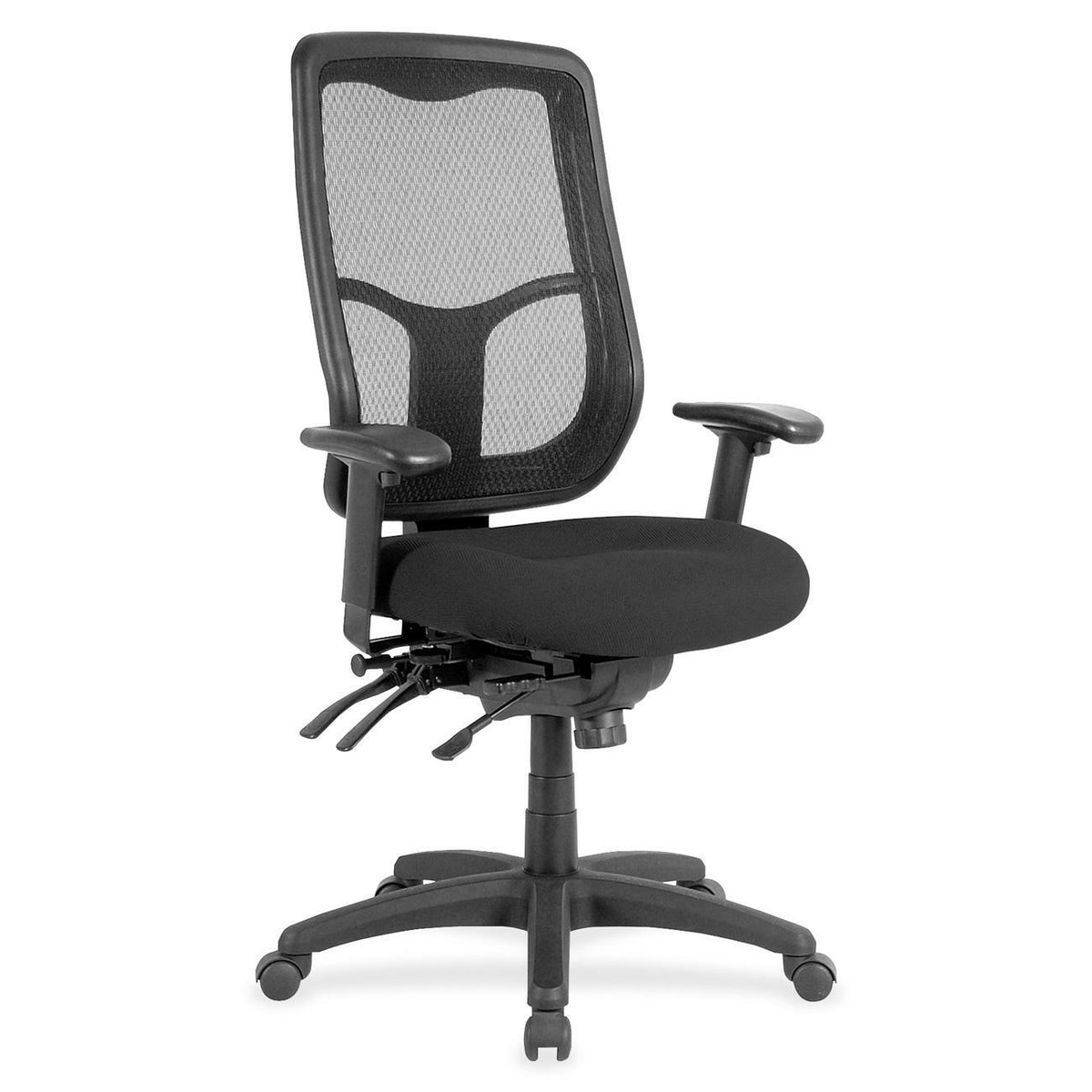 Eurotech Apollo MFHB9SL Executive Chair - Tuxedo Seat Color - Fabric Seat Material - 5-star Base - Expo Tuxedo - 1 Each