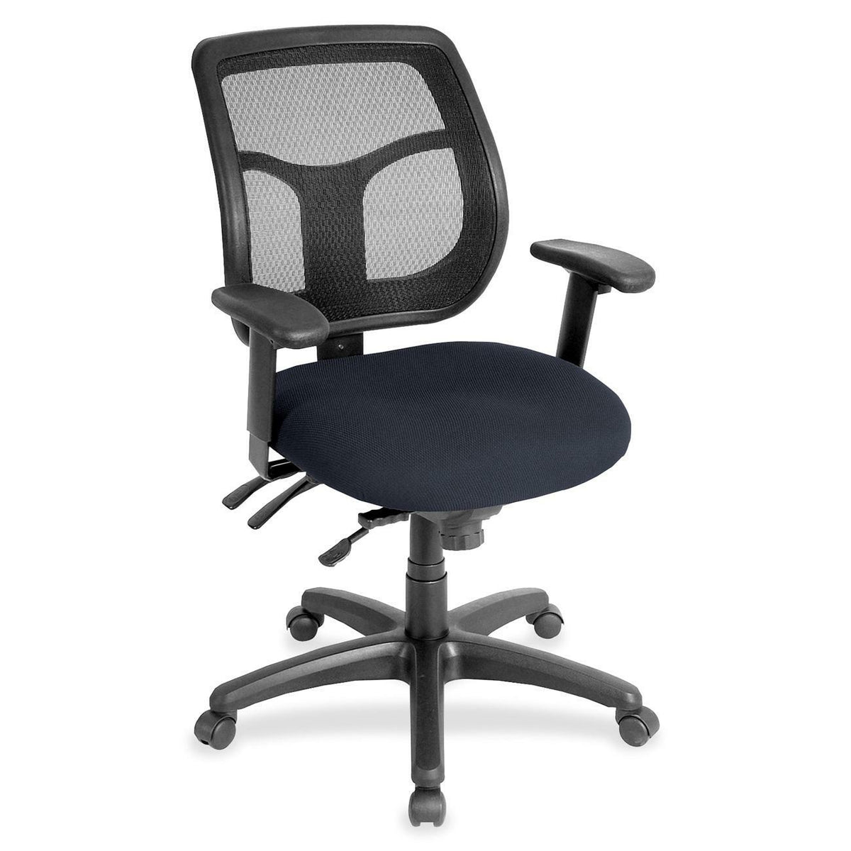 Eurotech Apollo Task Chair - Navy Seat Color - Fabric Seat Material - Navy Back Color - 5-star Base - Perfection Navy - 
