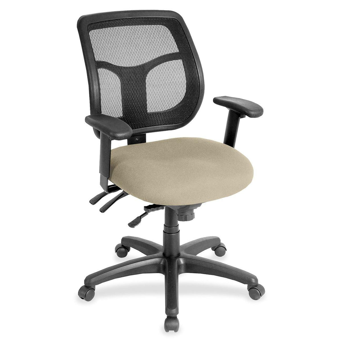 Eurotech Apollo MFT9450 Task Chair - Travertine Seat Color - Fabric Seat Material - 5-star Base - Shire Travertine - 1 E