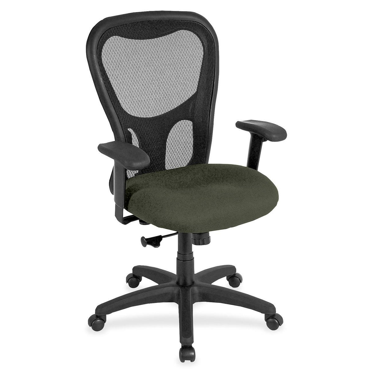 Eurotech Apollo MM9500 Highback Executive Chair - Olive Green Seat Color - Fabric Seat Material - 5-star Base - Perfecti