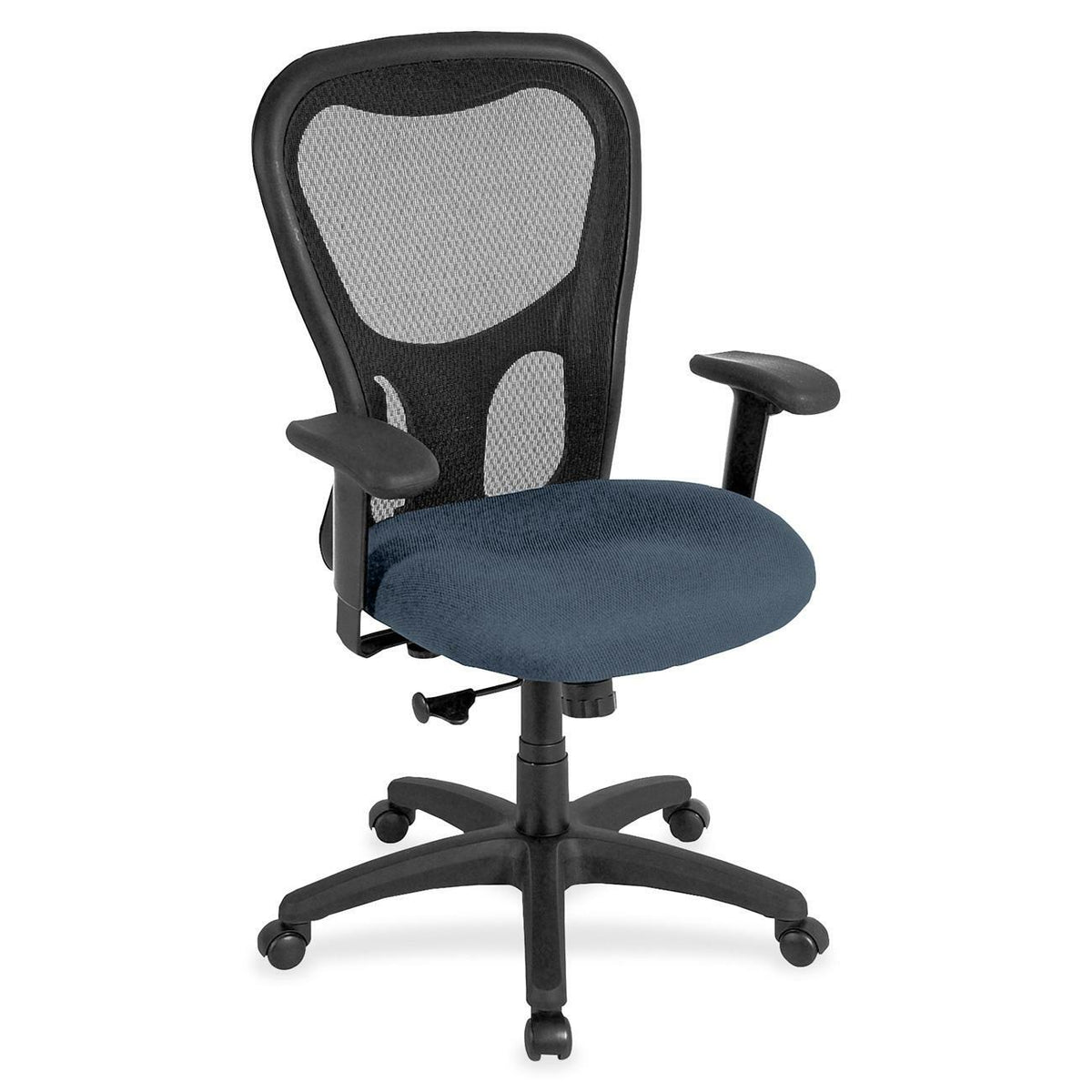 Eurotech Apollo Synchro High Back Chair - Chesapeake Seat Color - Fabric Seat Material - 5-star Base - Shire Chesapeake 
