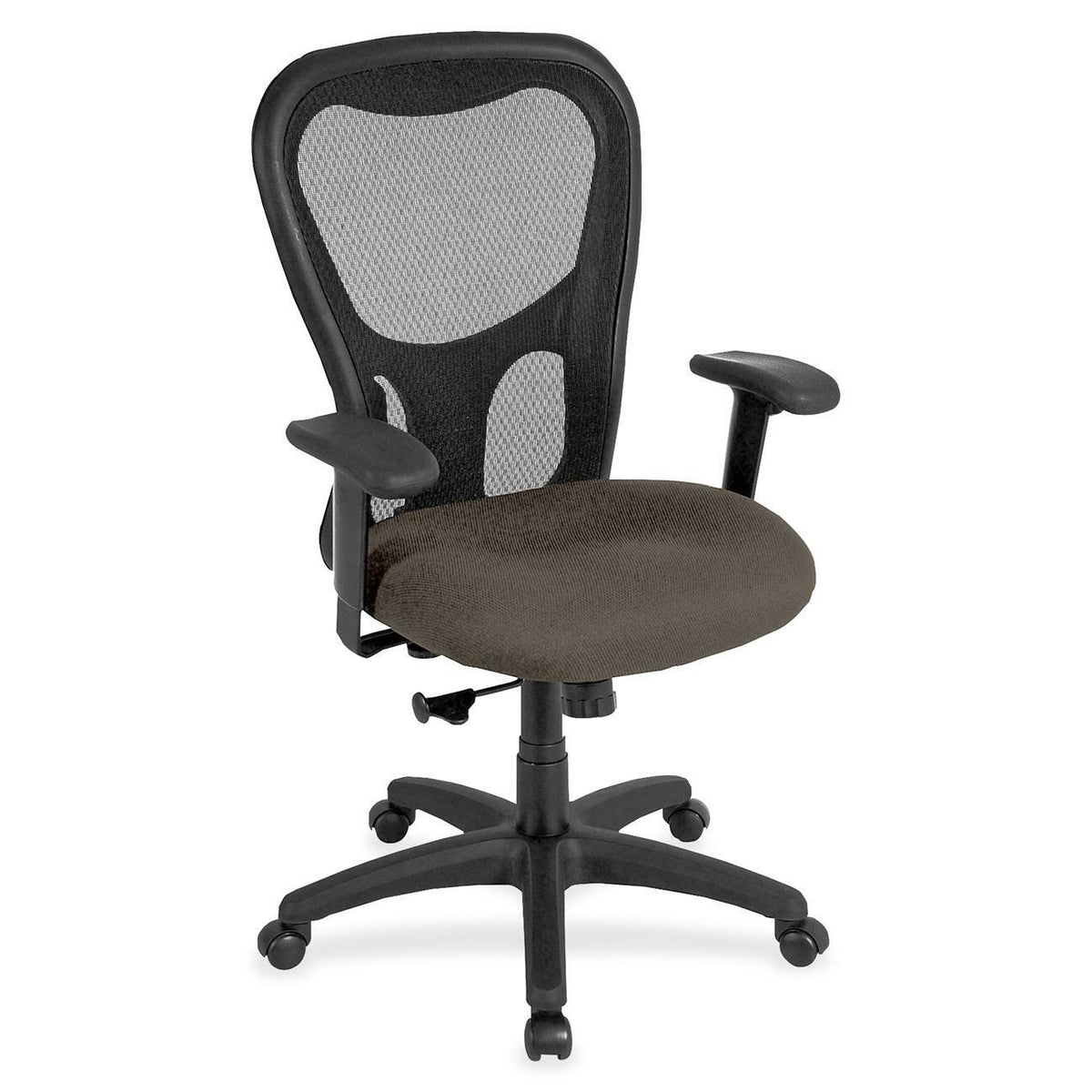 Eurotech Apollo Synchro High Back Chair - Stonewall Seat Color - Fabric Seat Material - 5-star Base - Shire Stonewall - 