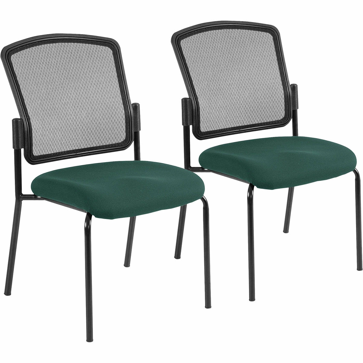 Eurotech Dakota 2 7014 Guest Chair - Chive Seat Color - Fabric Seat Material - Steel Frame Material - Four-legged Base -