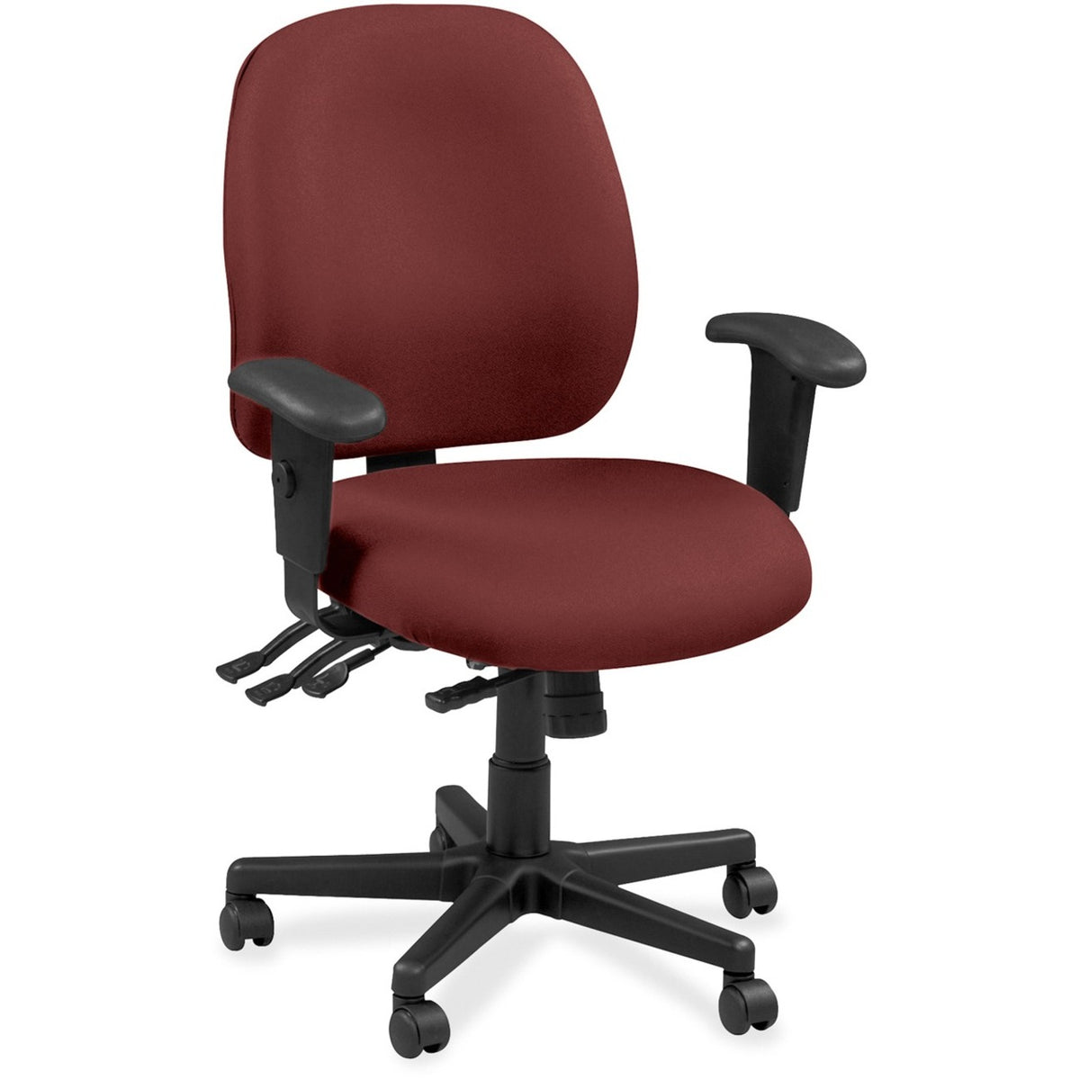 Eurotech 4x4 49802A Task Chair - Carmine Seat Color - Leather Seat Material - Carmine Back Color - Leather Back Material