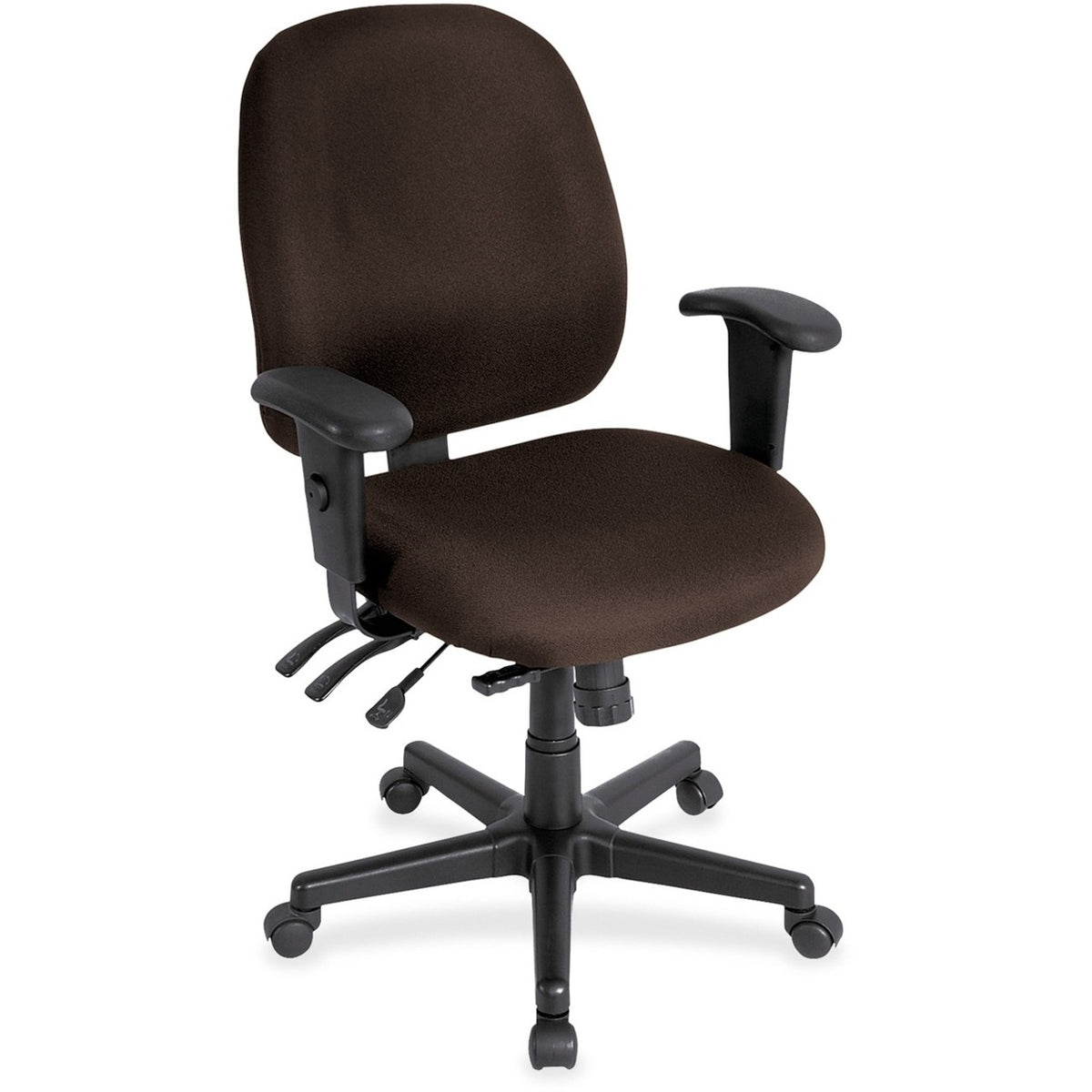 Eurotech 4x4 Task Chair - Fudge Seat Color - Fabric Seat Material - Fudge Back Color - Fabric Back Material - 5-star Bas