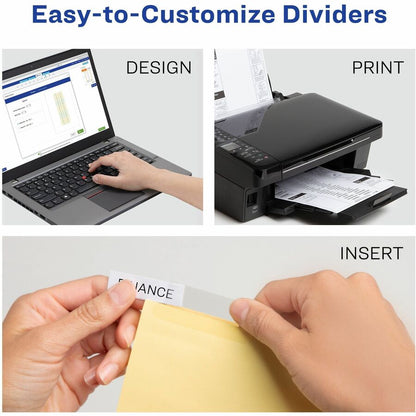 Avery® Big Tab Insertable Dividers - 192 x Divider(s) - 8 Tab(s) - 8 - 8 Tab(s)/Set - 8.5" Divider Width x 11" Divider L