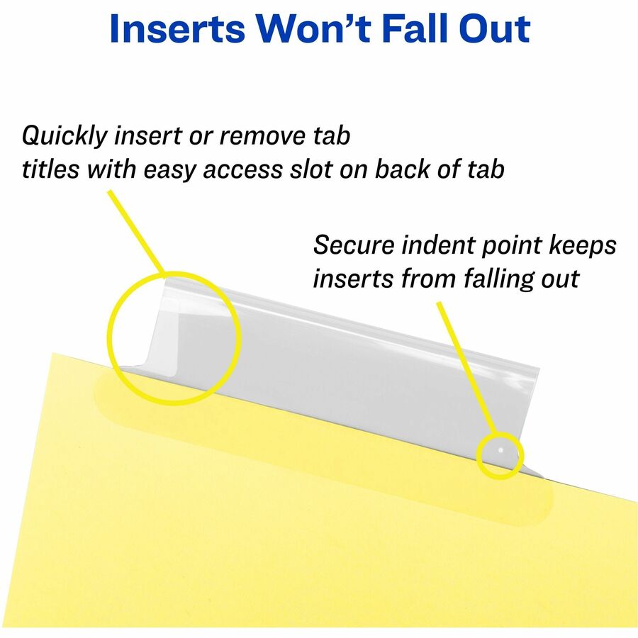 Avery® Big Tab Insertable Dividers - 192 x Divider(s) - 8 Tab(s) - 8 - 8 Tab(s)/Set - 8.5" Divider Width x 11" Divider L