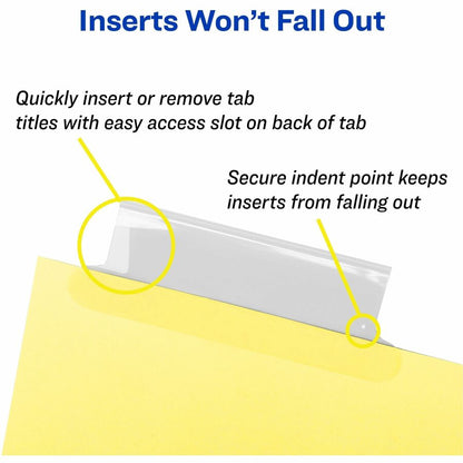 Avery® Big Tab Insertable Dividers - 192 x Divider(s) - 8 Tab(s) - 8 - 8 Tab(s)/Set - 8.5" Divider Width x 11" Divider L