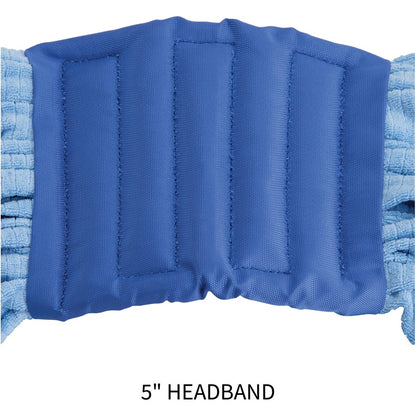 Genuine Joe Microfiber Wet Mophead Refill - Large - MicroFiber - Blue - 1 Each
