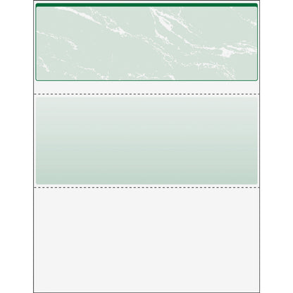 DocuGard Security Business Checks - Letter - 8 1/2" x 11" - 24 lb Basis Weight - Erasure Protection, Watermarked - Marbl
