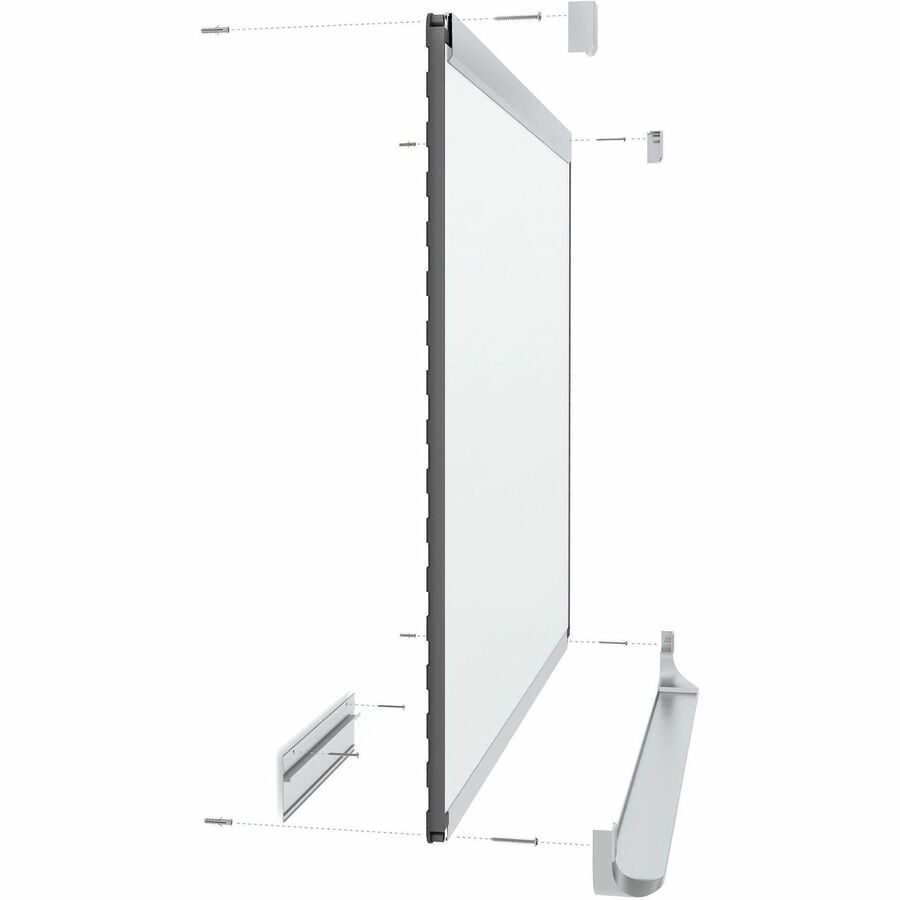 Quartet Prestige 2 Dry-Erase Board - 96" (8 ft) Width x 48" (4 ft) Height - White Porcelain Surface - Silver Aluminum Fr