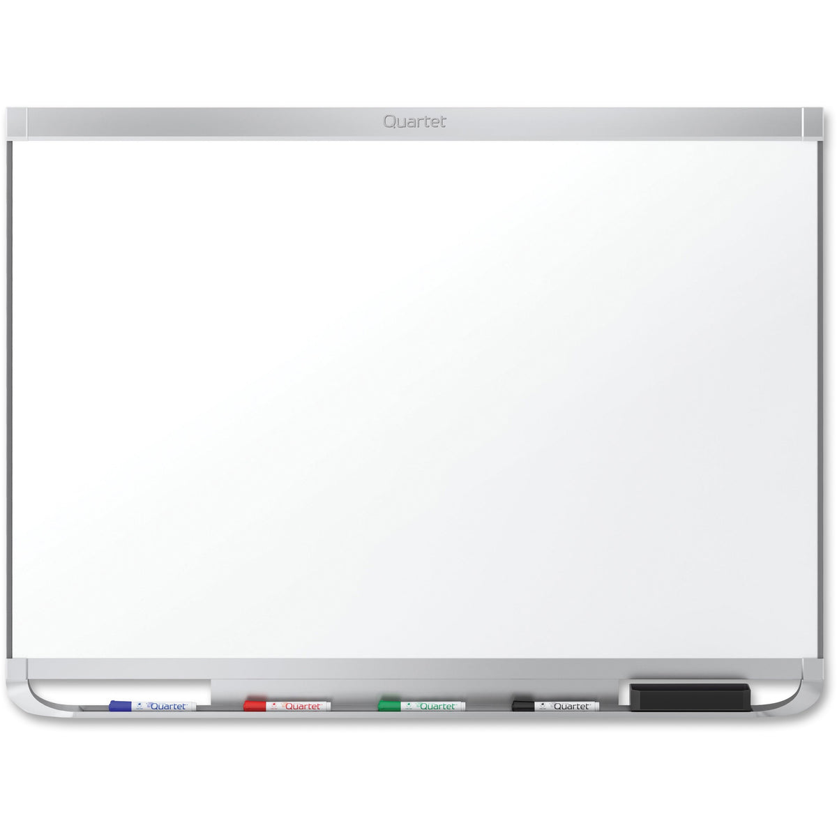 Quartet Prestige 2 Dry-Erase Board - 96" (8 ft) Width x 48" (4 ft) Height - White Porcelain Surface - Silver Aluminum Fr