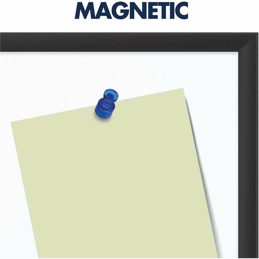 Quartet Classic Magnetic Whiteboard - 72" (6 ft) Width x 48" (4 ft) Height - White Painted Steel Surface - Black Aluminu